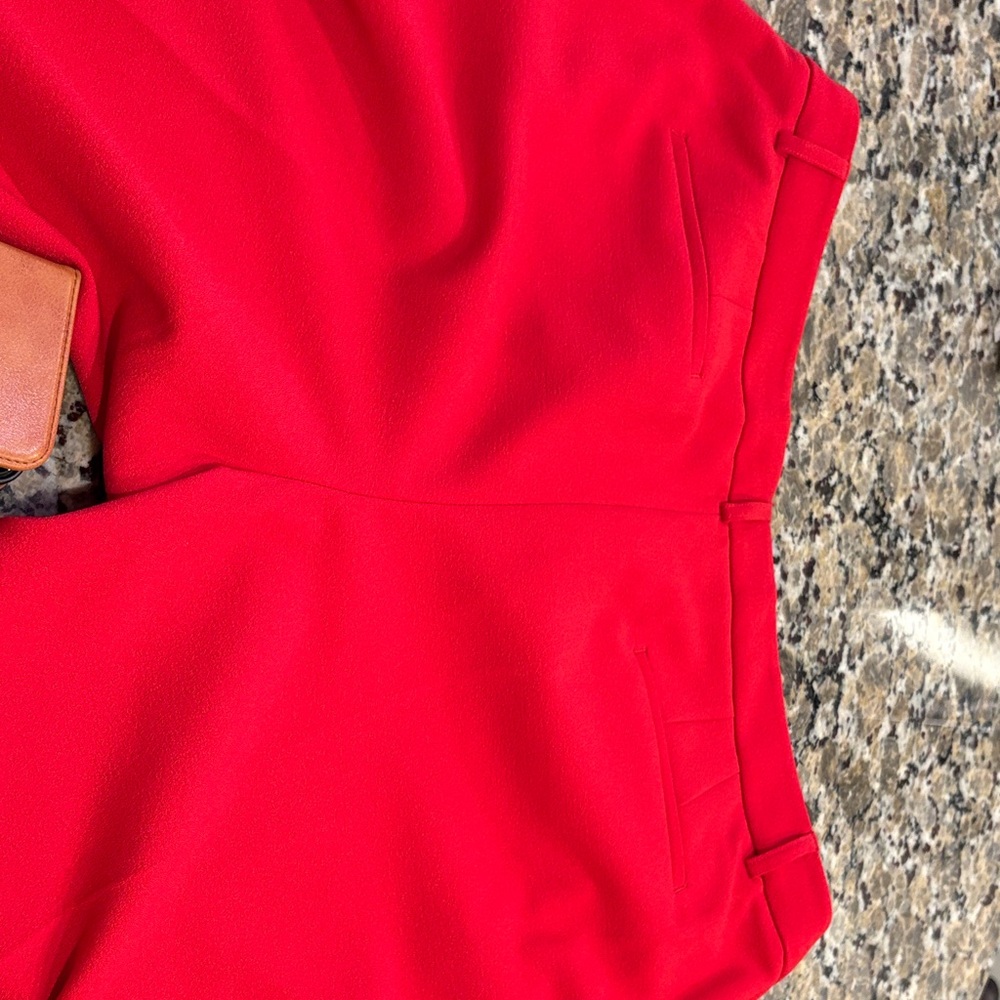 Tahari ASL Vibrant Red Trousers - Picture 9 of 9